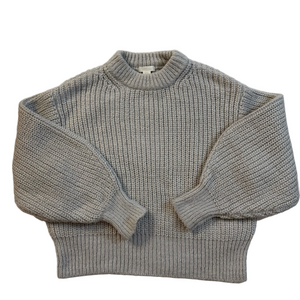 H&M Light Gray Women's Crew Neck chunky Sweater